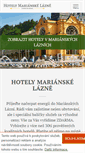 Mobile Screenshot of marianske-lazne-hotely.cz